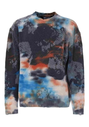 Just Cavalli tie-dye distressed sweater - Black