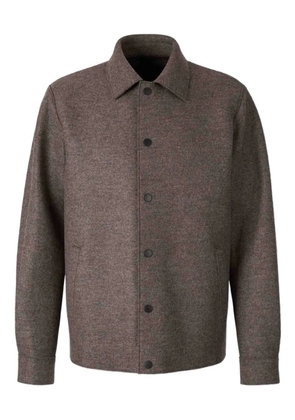 Harris Wharf London snap-button shirt jacket - Brown