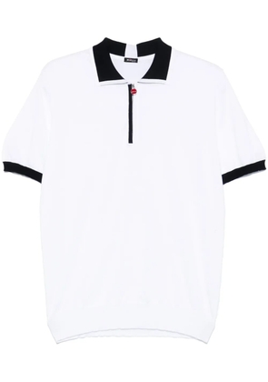Kiton knitted polo shirt - White