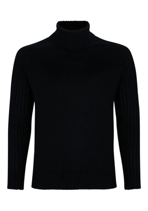 Gran Sasso ribbed-knit turtleneck sweater - Black
