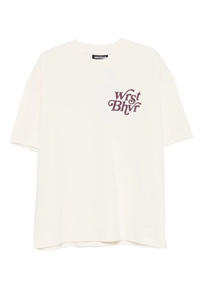 WRSTBHVR logo-print T-shirt - White