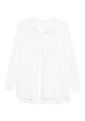 SUSANNE BOMMER ruffled-collar shirt - White