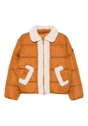 Save The Duck Honey faux-shearling trim jacket - Orange