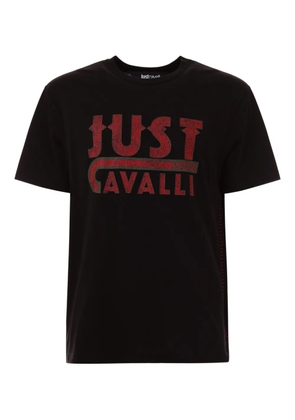 Just Cavalli logo-print short-sleeve T-shirt - Black