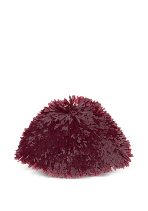 Alanui fringed sequined hat - Red