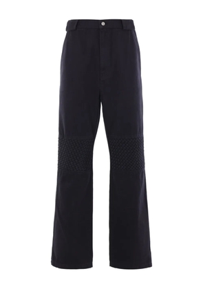 Namacheko braided-knee cotton trousers - Black