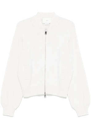 Vanisè zip-up cardigan - White