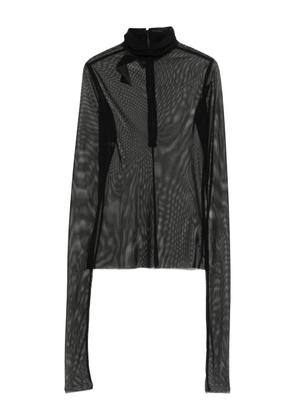 RHIZOME Sovino tulle turtleneck top - Black