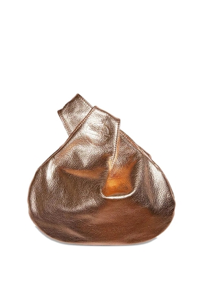 MARY SMALLWOOD Nexus embossed clutch bag - Gold