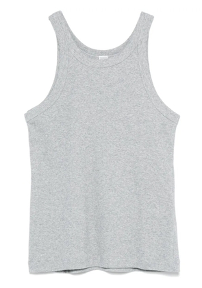 TOTEME curved ribbed tank top - Grey