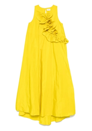 P.A.R.O.S.H. ruffled-detail maxi dress - Yellow