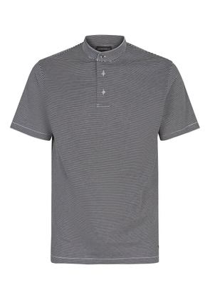 Emporio Armani striped polo shirt - Black
