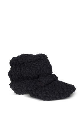 Yohji Yamamoto knitted wool hat - Black