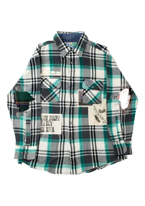 Better with Age Muir Repair patch-detail shirt - Green