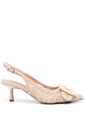 Bibi Lou 55mm Dalila slingback ballerina shoes - Neutrals