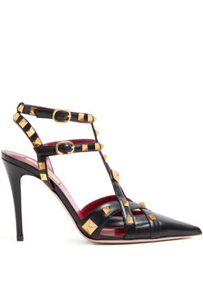 Valentino Garavani 100mm Rockstud-embellished pumps - Black