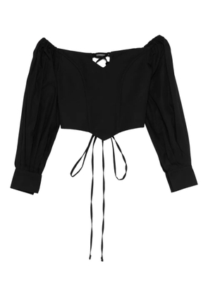 RHIZOME Veracruz off-shoulder corset top - Black