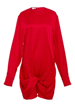 Stella McCartney twist-detail mini dress - Red
