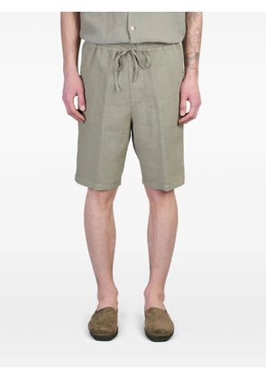 120% Lino linen shorts - Green