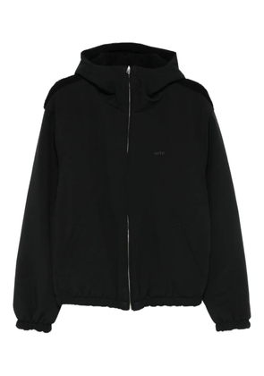 Arte Antwerp zip-up hooded jacket - Black