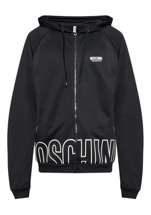 Moschino logo-print hoodie - Black