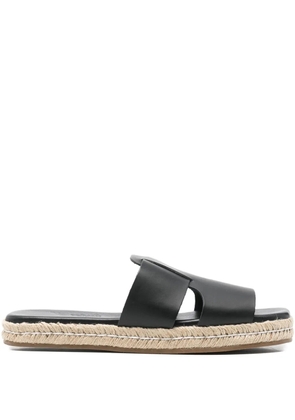 Ancient Greek Sandals Miltiadis cut-out espadrilles - Black