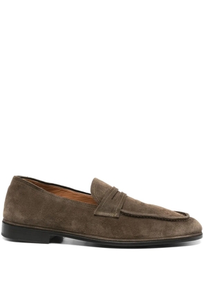 Harrys of London suede loafers - OLIVE