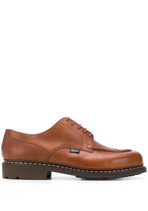 Paraboot exposed-stitched leather shoes - Brown