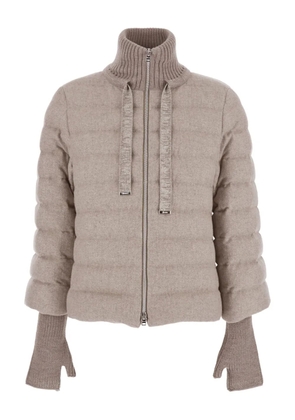 Herno quilted high-neck jacket - Grey