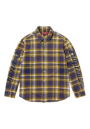 Supreme plaid flannel shirt - Blue