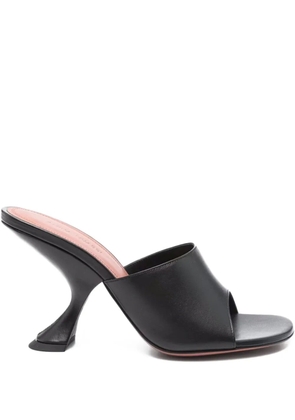 Amina Muaddi 90mm Lupita sculpted heel sandals - Black