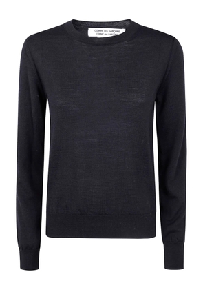 Comme Des Garçons Comme Des Garçons round-neck wool sweater - Black