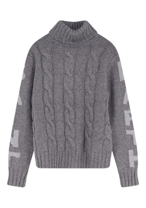 MC2 Saint Barth Adler cable-knit turtleneck sweater - Grey