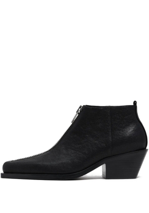 Bimba y Lola zip-front pointed-toe boots - Black