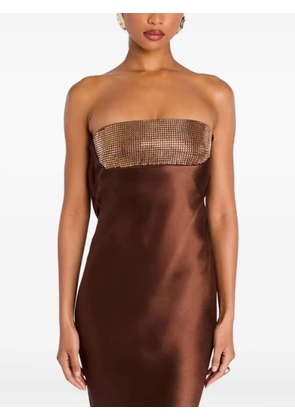 Retrofete Graziella sequin strapless maxi dress - Brown