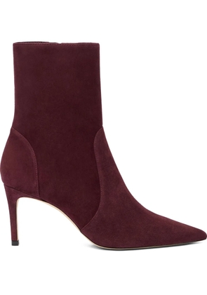 Stuart Weitzman 75mm Stuart Power pointed-toe boots - Red