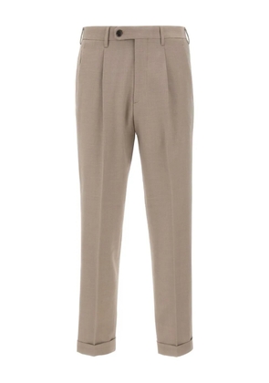 DEVORE pleated-front trousers - Neutrals
