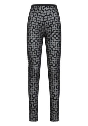 Givenchy logo-pattern leggings - Black