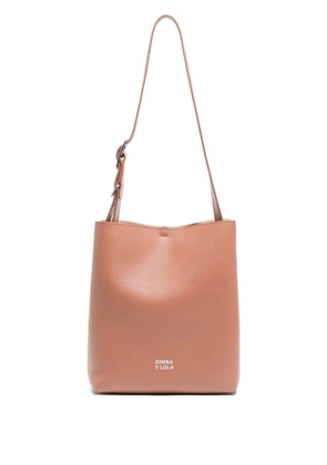 Bimba y Lola medium Carlino buckle leather shoulder bag - Pink