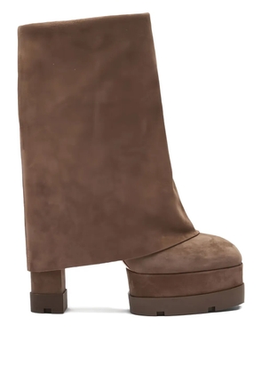 Casadei 120mm Nancy boots - Brown
