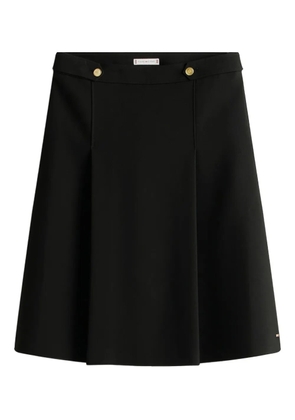 Tommy Hilfiger button detail midi skirt - Black