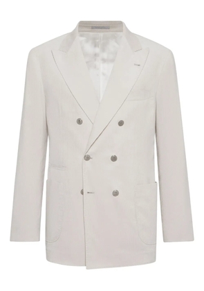 Brunello Cucinelli double-breasted blazer - Neutrals
