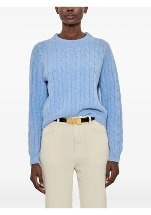 arch4 cable knit crewneck jumper - Blue