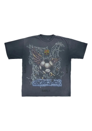 Travis Scott x Nike x FCB washed spray T-shirt - Black