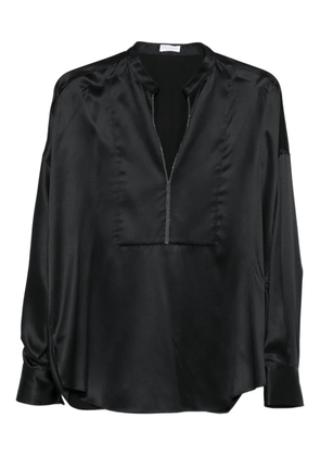 Brunello Cucinelli rhinestone-detail blouse - Black