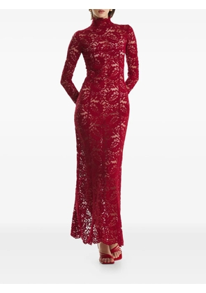 2310 STUDIO high-neck maxi dress - Red