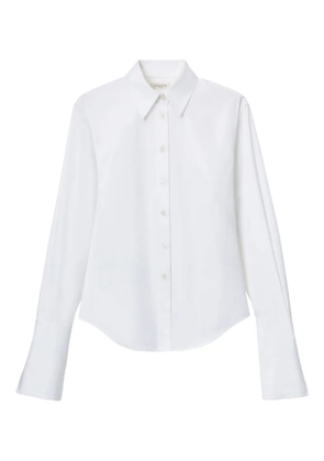 Lafayette 148 curved wide-cuff shirt - White