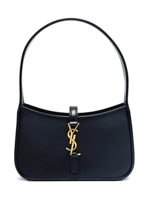 Saint Laurent Pre-Owned 2023 mini logo-plaque shoulder bag - Black