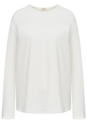 12 STOREEZ round-neck cotton top - White