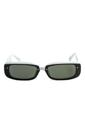 Linda Farrow rectangle-frame sunglasses - White